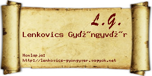 Lenkovics Gyöngyvér névjegykártya